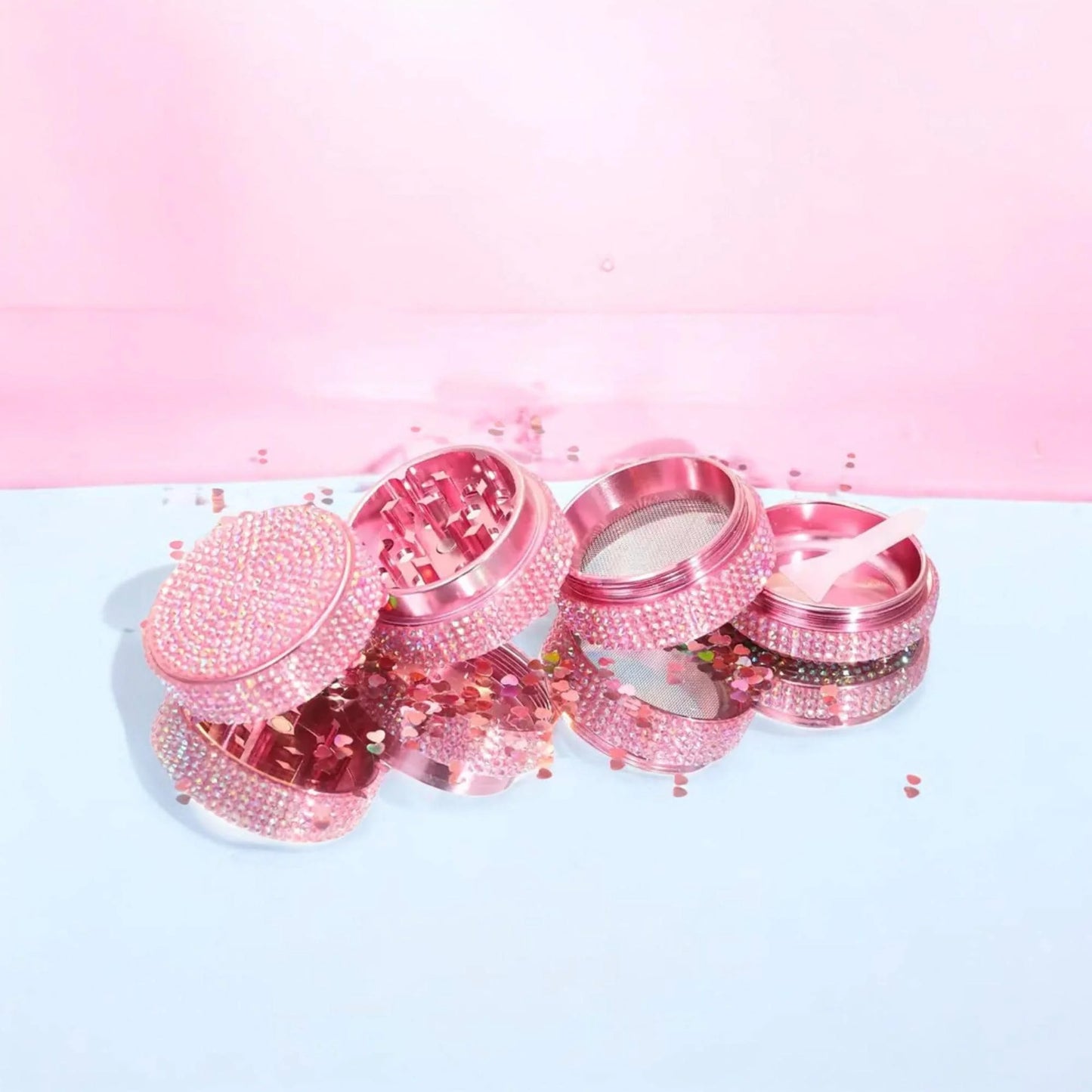 Pink Crystal Bling Grinder