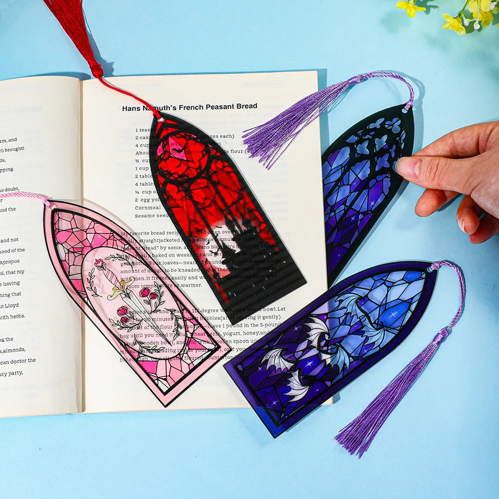 Stained Glass Gothic Bookmarks