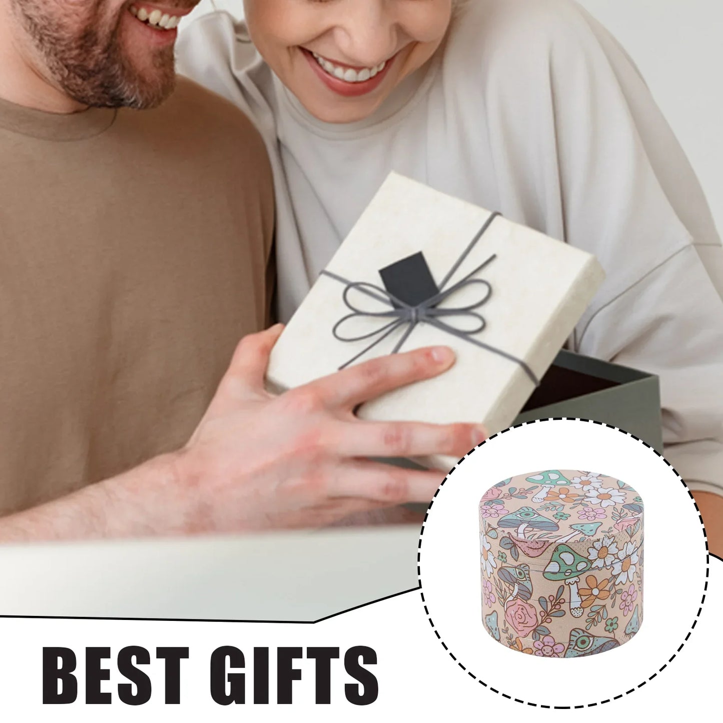 Anastasia Pastel Mushroom Herb Grinder