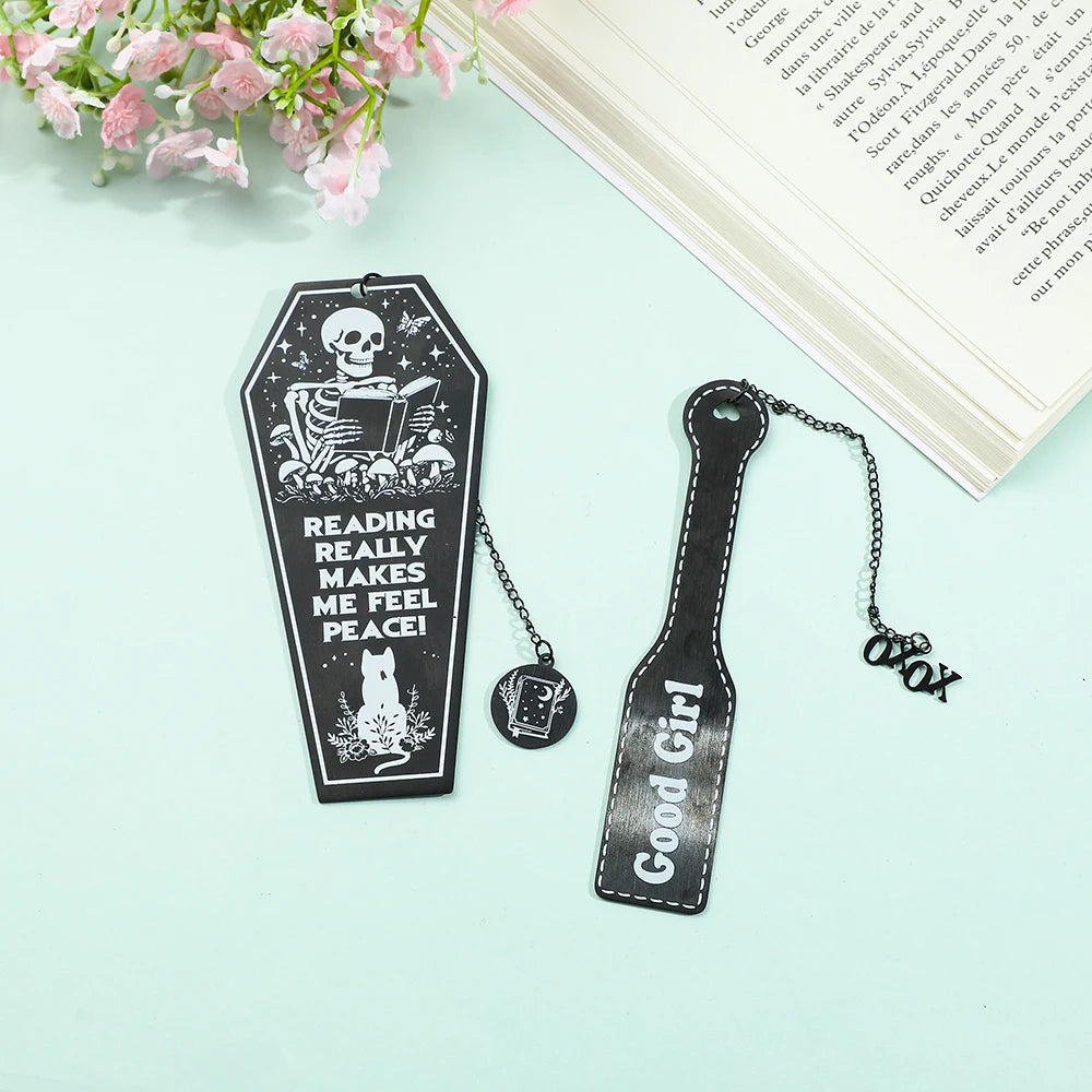 Peaceful Reader’s Coffin Bookmark Set