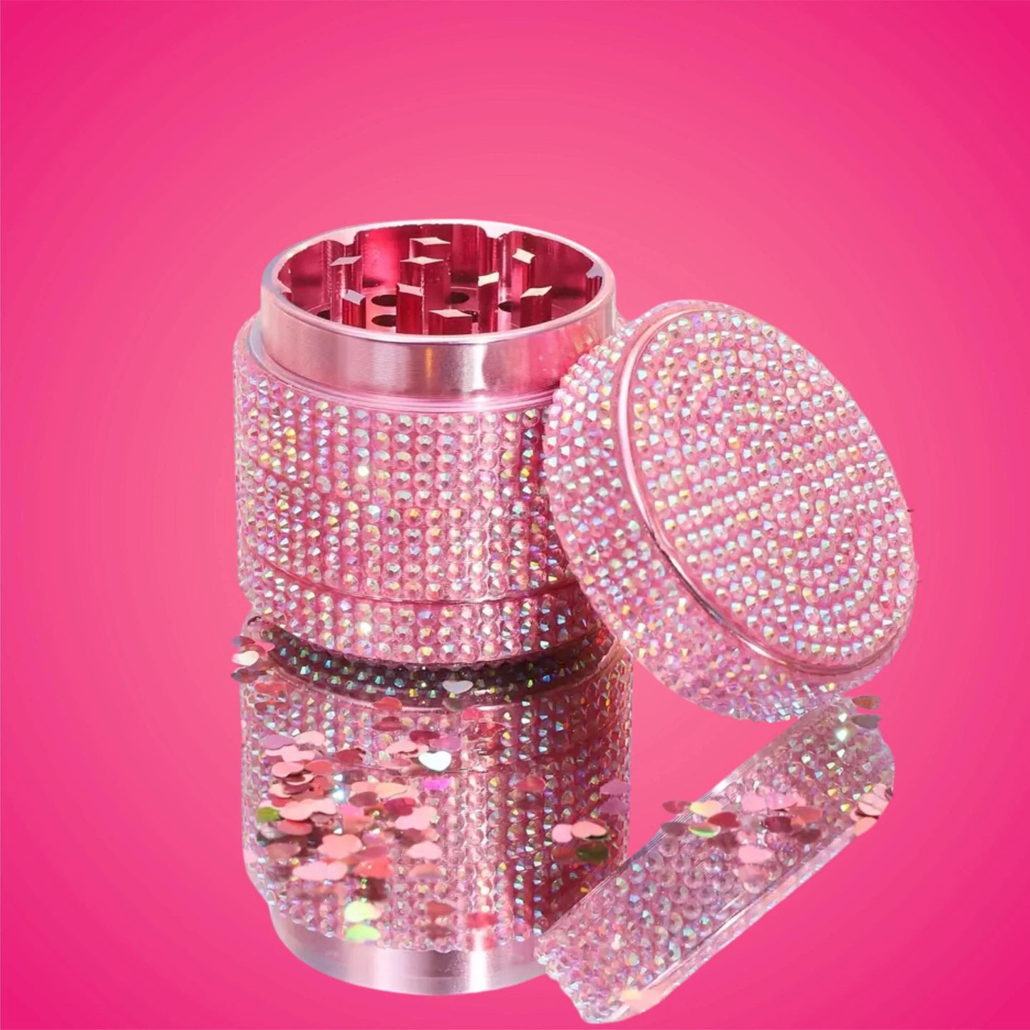 Pink Crystal Bling Grinder