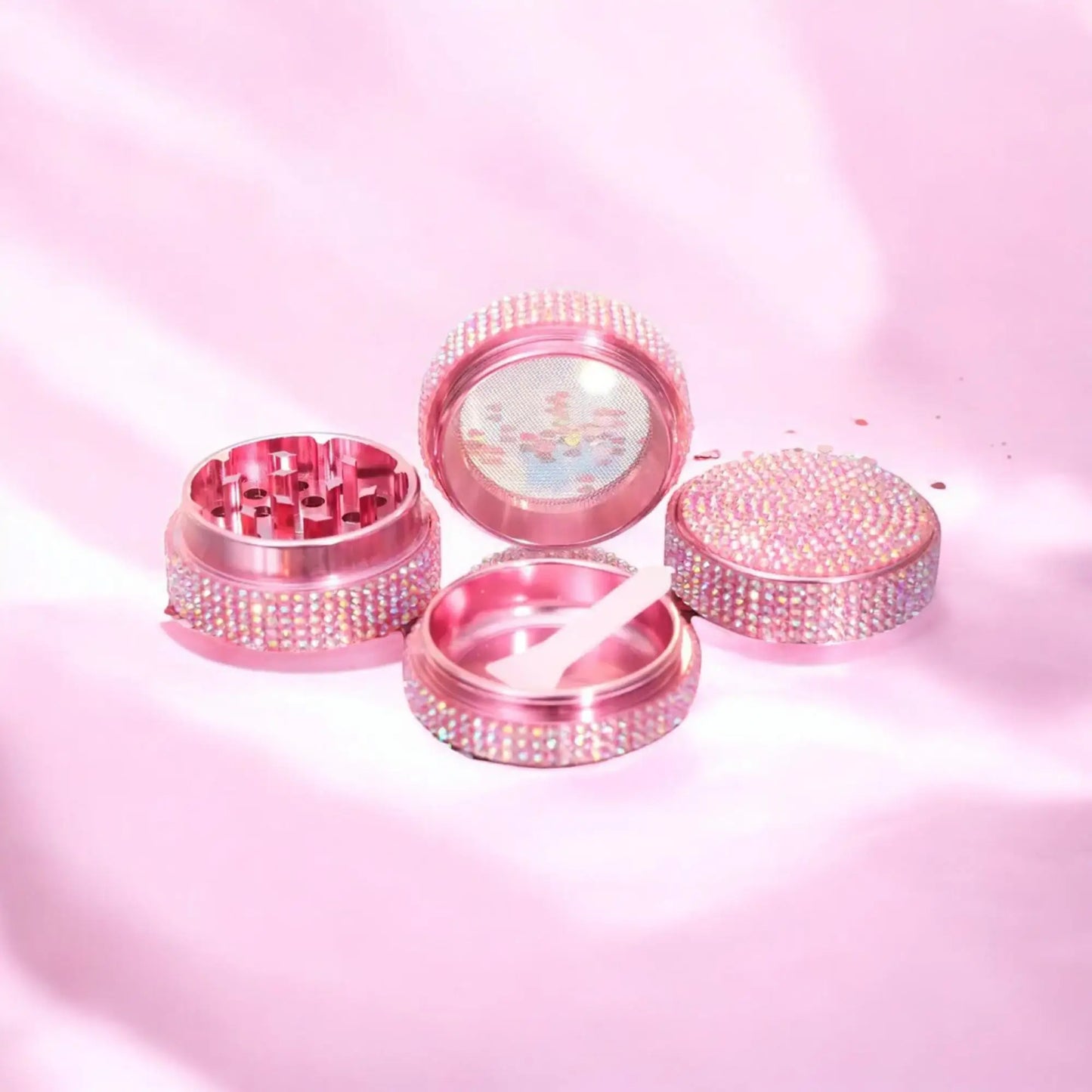 Pink Crystal Bling Grinder