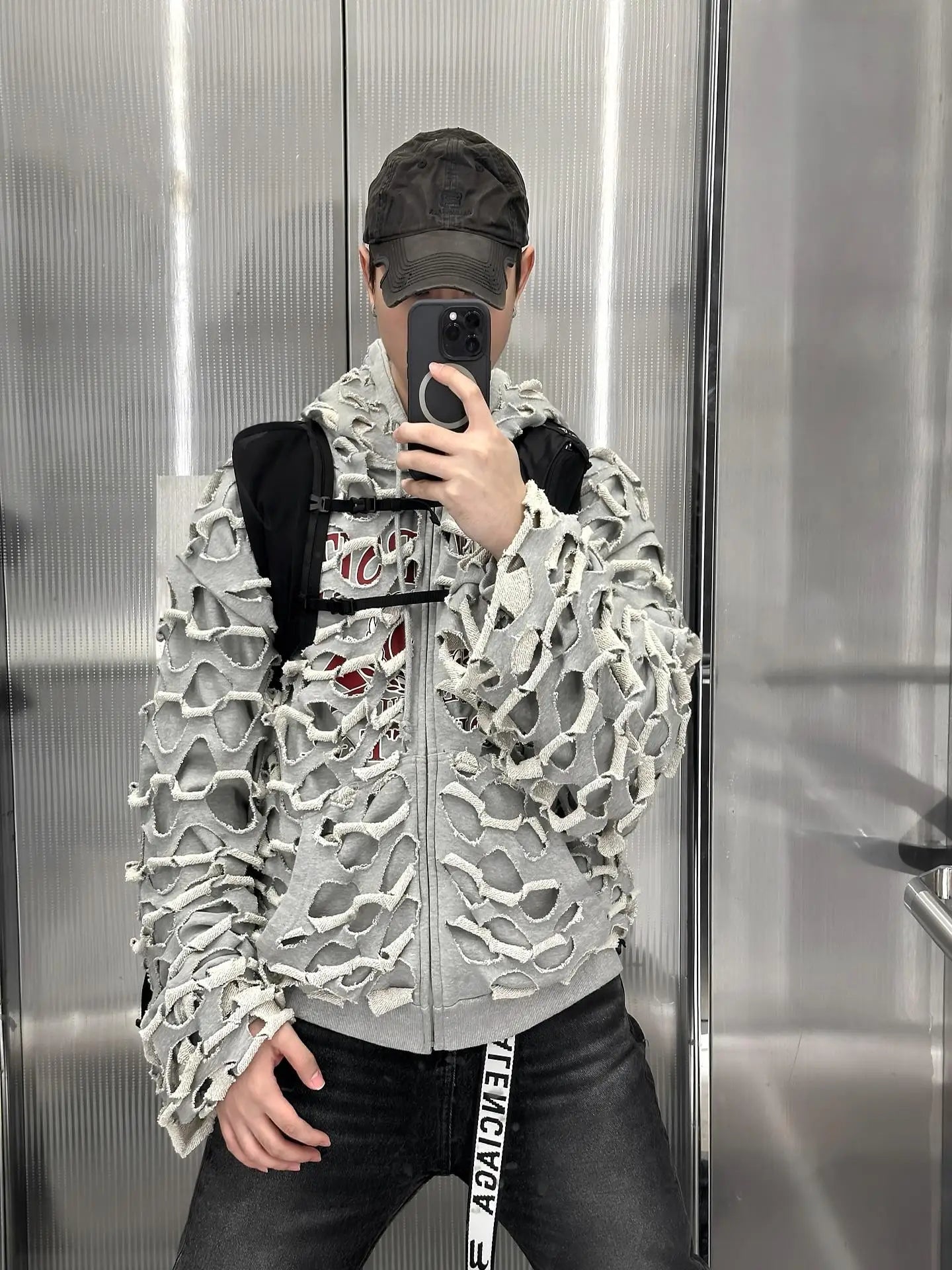 Moonlit Moth Cocoon Hoodie