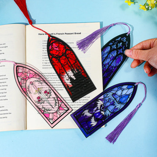 Stained Glass Gothic Bookmarks