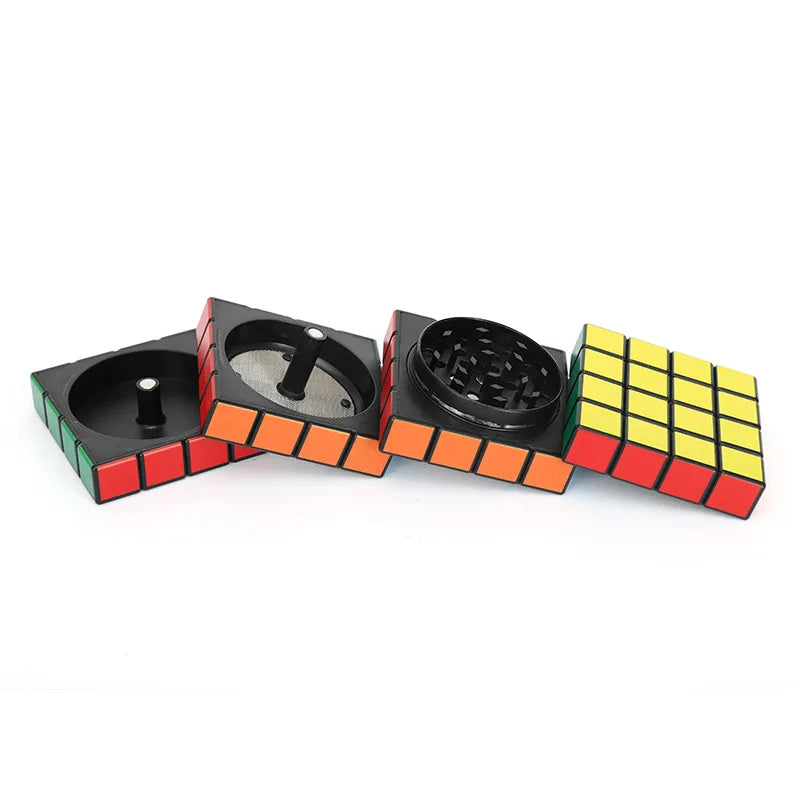 4x4 Twisty Cube Herb Grinder