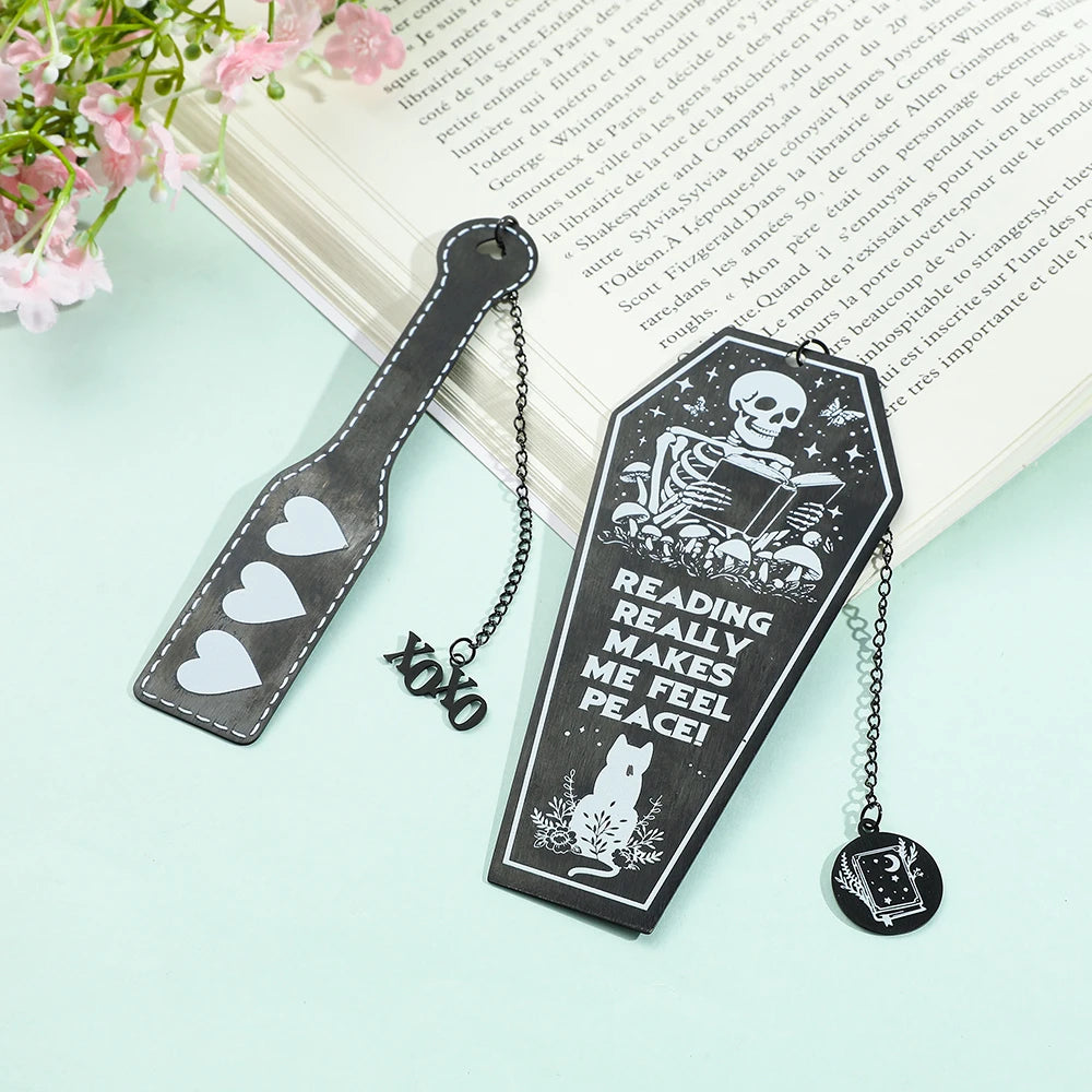 Peaceful Reader’s Coffin Bookmark Set