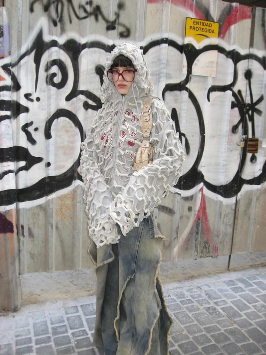 Moonlit Moth Cocoon Hoodie