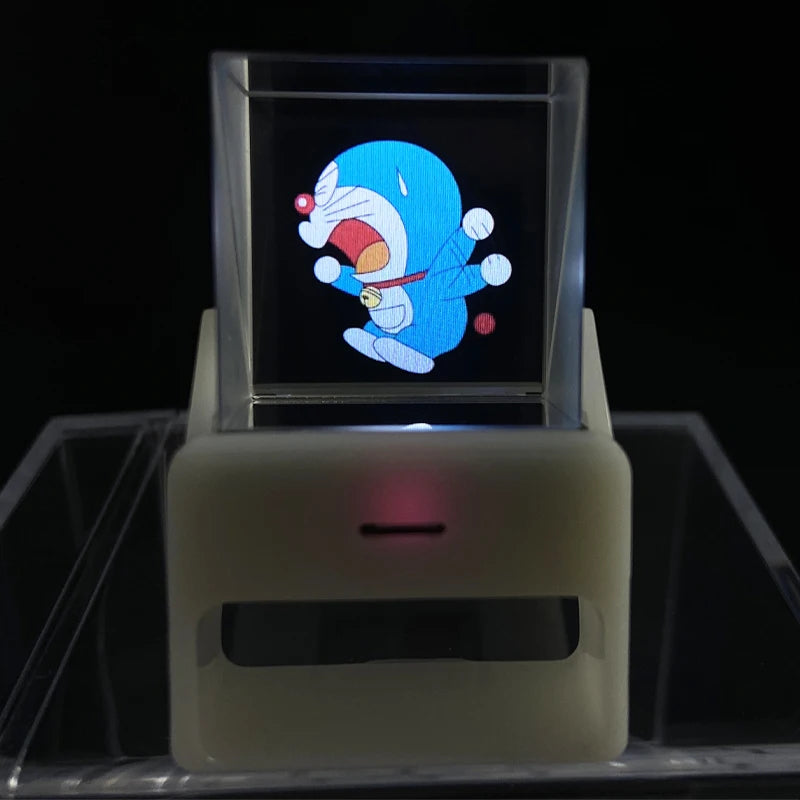 Morbid Lullabies x Donutz.ai – 3D Crystal Pixel Display Cube