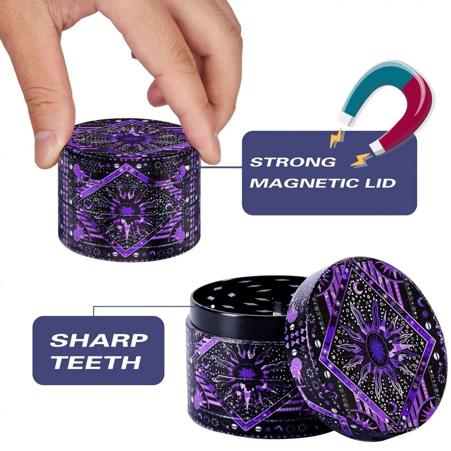 Psychedelic Sun & Moon Grinder