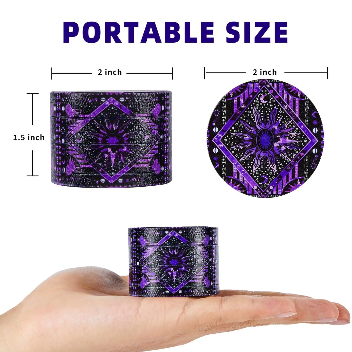 Psychedelic Sun & Moon Grinder