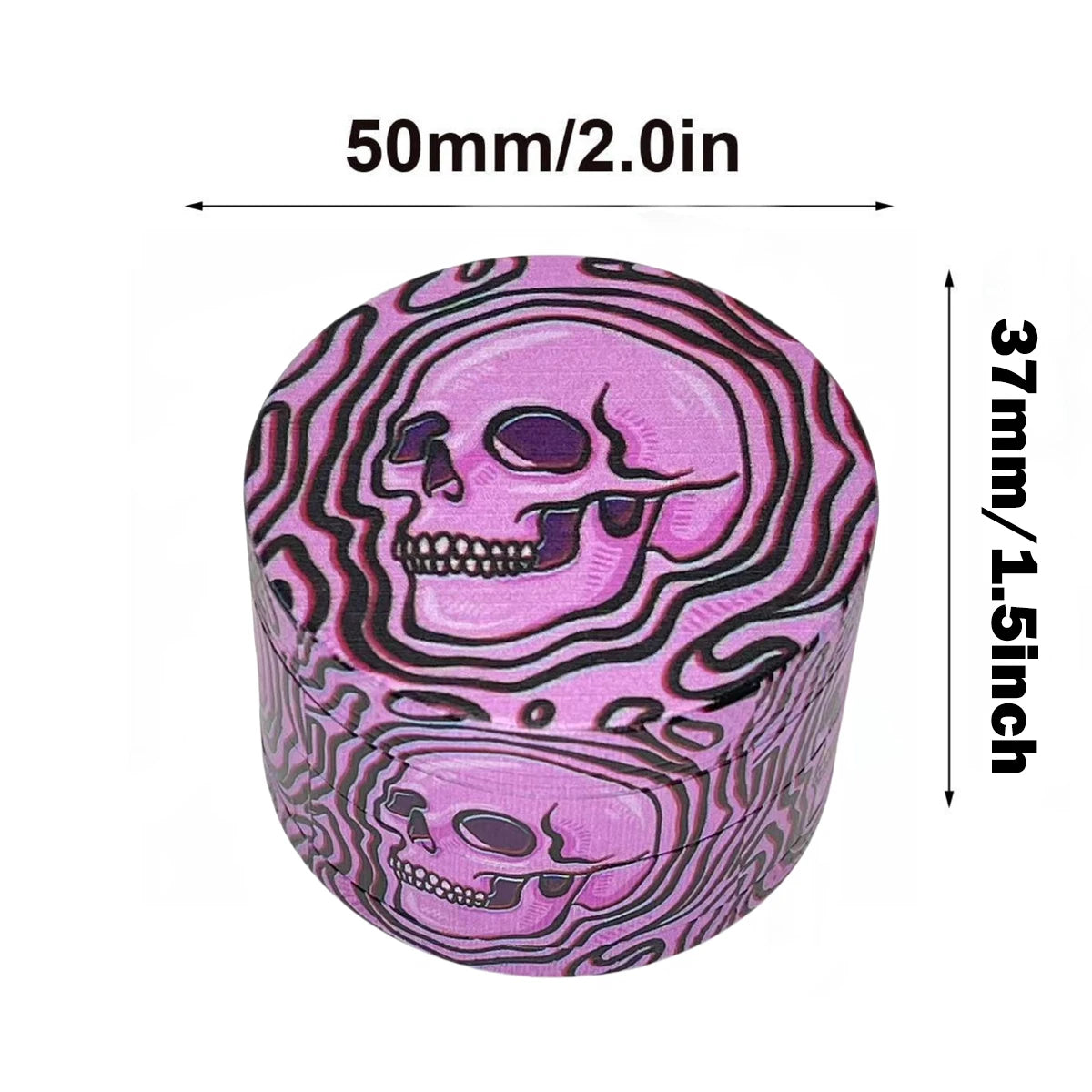 Pink Trippy Skull Grinder