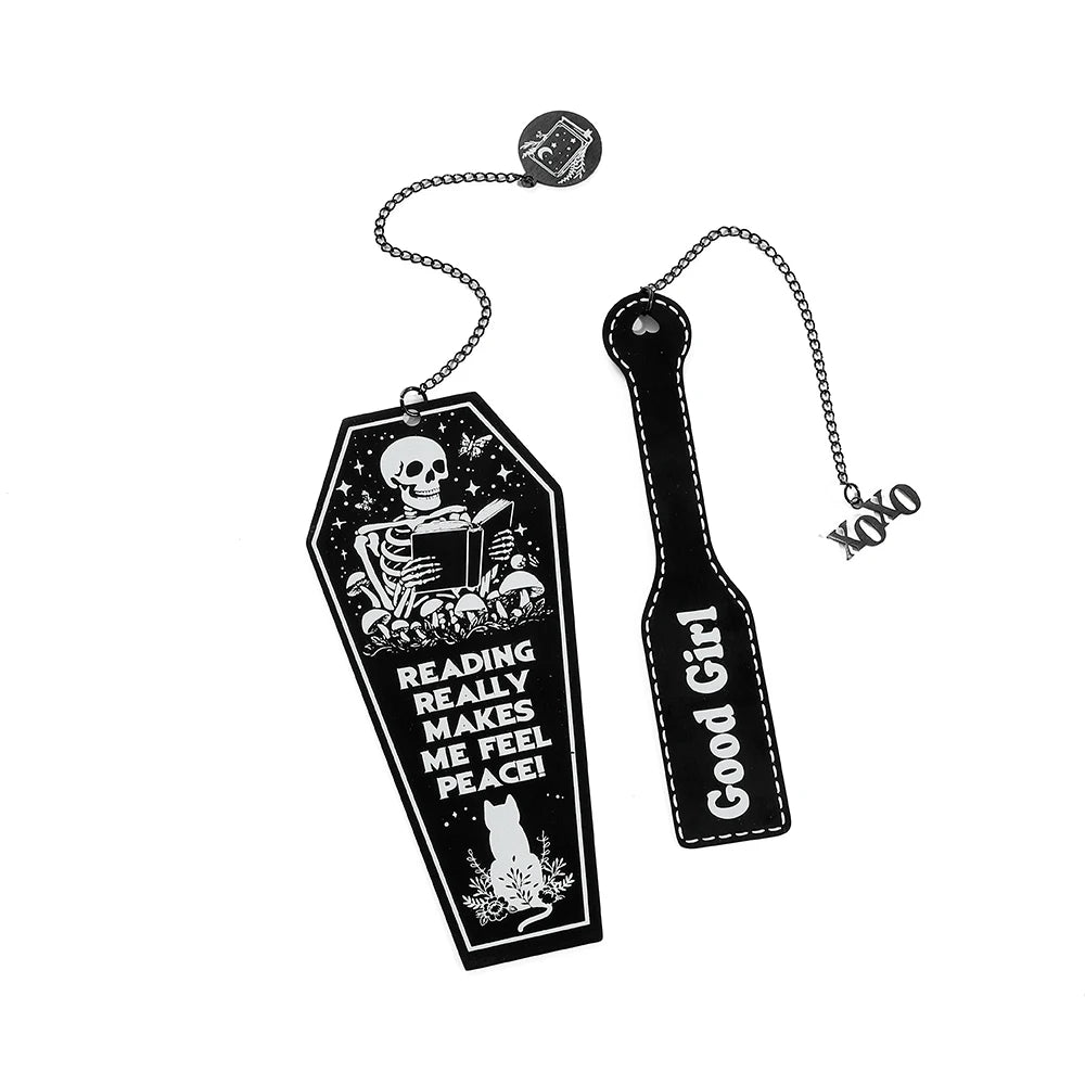 Peaceful Reader’s Coffin Bookmark Set