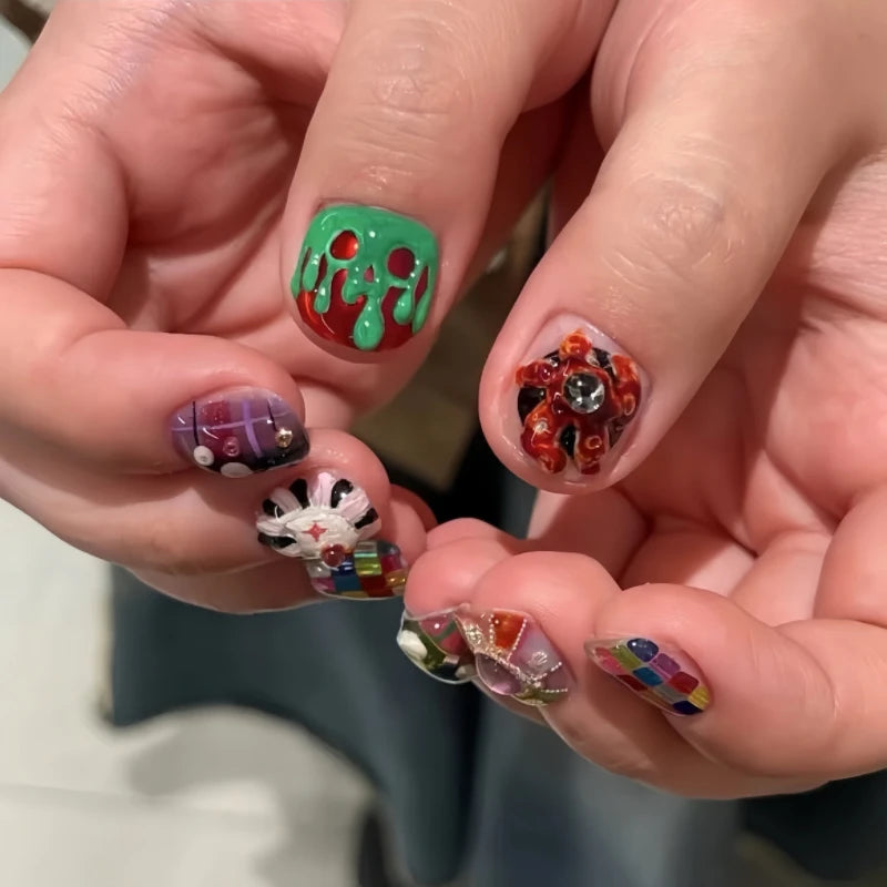 Patchwork Playground Nails